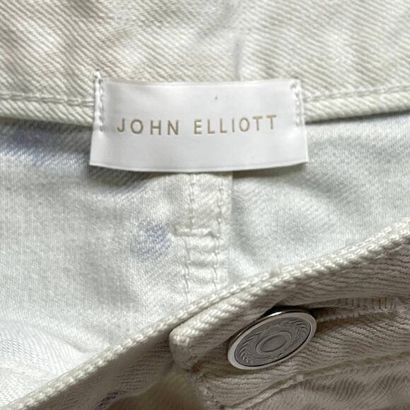 John Elliott Cut Off White Paint Splatter Shorts New w/out Tags Women's 27 - Picture 3 of 8